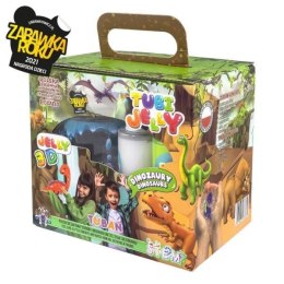 Tubi Jelly 6 kolorów + akwarium - Dinozaury
