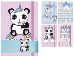 Notatnik A5/96K linia na gumkę MIX