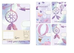 Notatnik A6 linia 144 strony na magnes Sny MIX