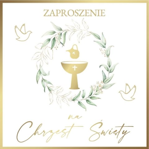 Zaproszenie Chrzest (10szt)