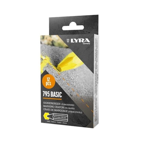 Kredka lubryka woskowa Economy 795 żółta (12szt)