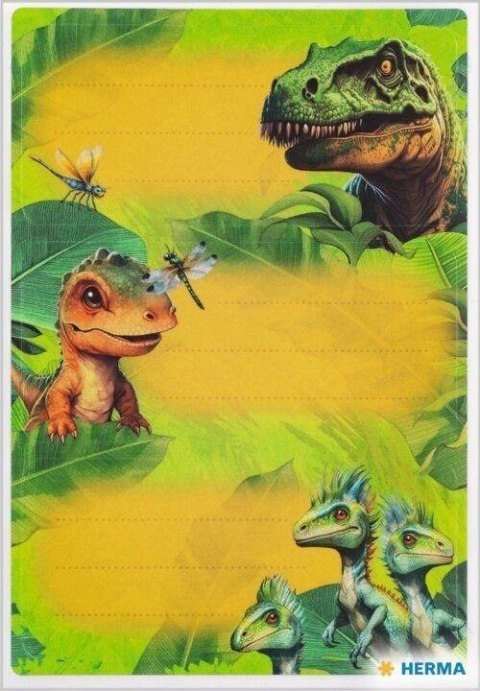 Naklejki szkolne - Dinozaury 9szt