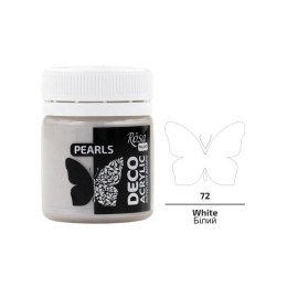 Farba akrylowa perłowa white 72 20ml