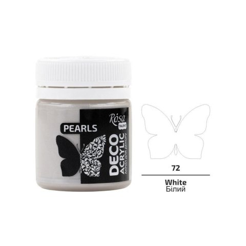 Farba akrylowa perłowa white 72 20ml