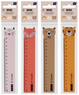 Linijka plastikowa 15cm Bebe Friends mix