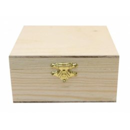 Pudełko drewniane z zamkiem 15x8x15cm