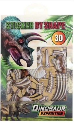 Naklejki po kształtach 3D Triceratops