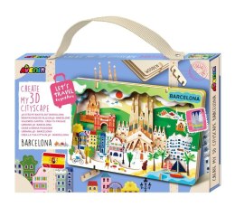 Stwórz pejzaż miejski Barcelona - puzzle drewniane
