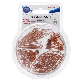 Akcesoria biurowe miedziane 100szt