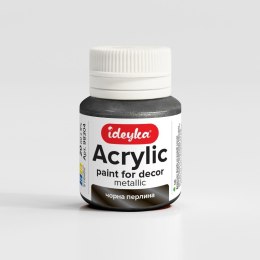Farba akrylowa metaliczna Czarna perła 20ml