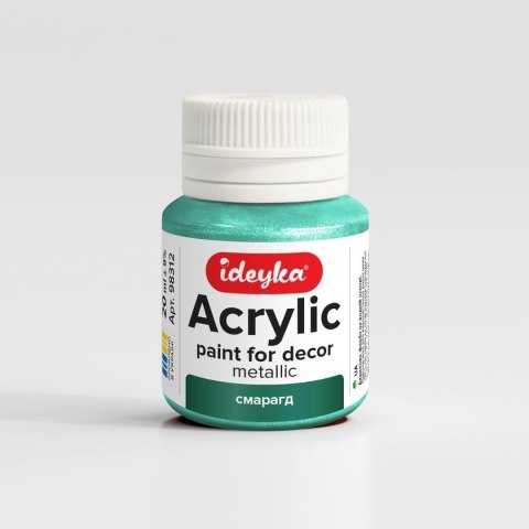 Farba akrylowa metaliczna Szmaragd 20ml