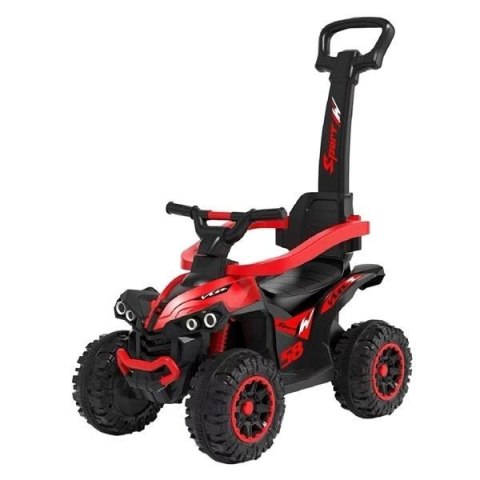 Jeździk Mega dziecięcy z rączką czerwony