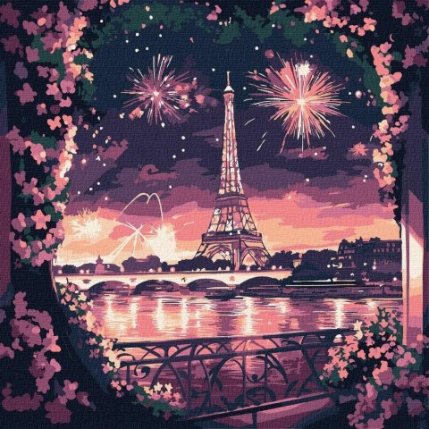 Malowania po numerach - Jasna noc 30x30cm