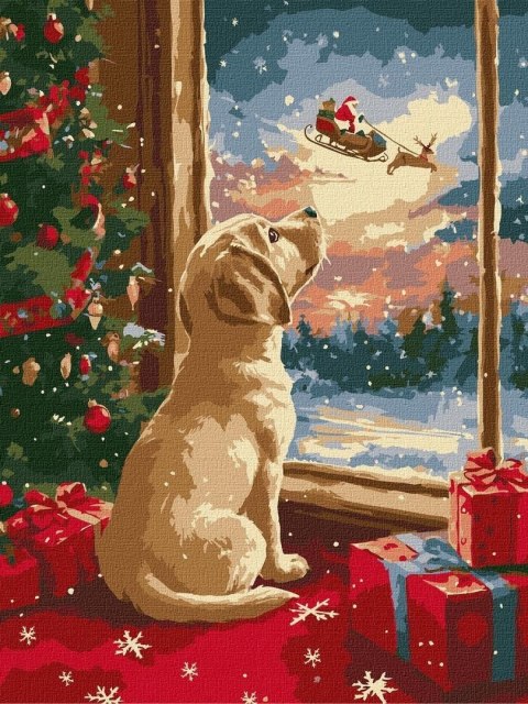 Malowanie po numerach - Szczeniak 30x40cm