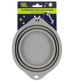 Miska silikonowa składana szara 19cm