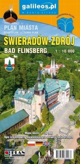 Plan miasta - Świeradów-Zdrój 1:10 000