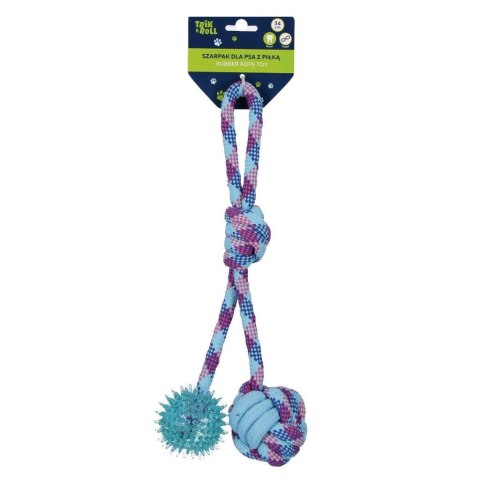 Szarpak dla Psa z piłką dwustronny 34cm