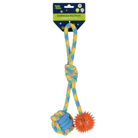 Szarpak dla Psa z piłką dwustronny 34cm