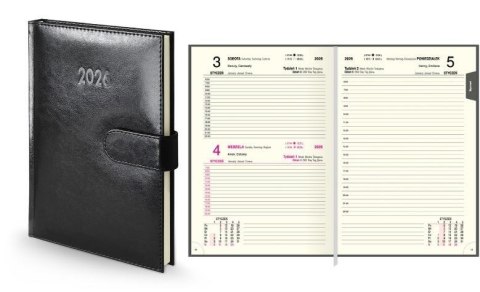 Terminarz 2026 A5 dzienny Business Premium