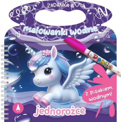Zadanka & malowanki wodne. Jednorożce