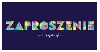 Zaproszenie napis neon z kopertami 5szt