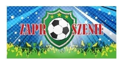 Zaproszenie piłka w tarczy z kopertami 5szt