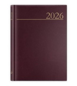 Kalendarz 2026 A5 dzienny Madrid brązowy