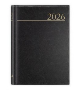 Kalendarz 2026 A5 dzienny Madrid czarny