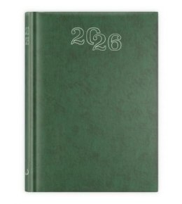 Kalendarz 2026 A5 dzienny standard zielony