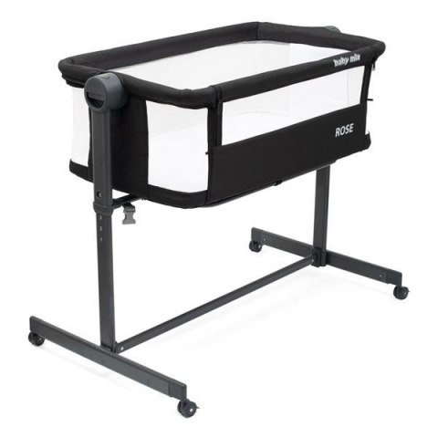 Łóżeczko dostawka Rose czarne