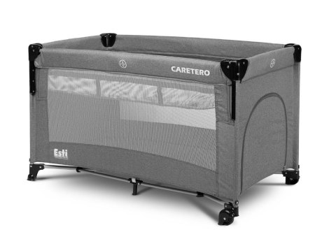 Łóżeczko turystyczne Esti opuszczany bok grafit