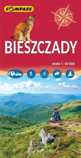 Mapa turystyczna - Bieszczady 1:50 000