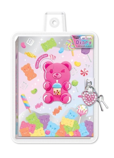 Pamiętnik na kłódkę Miś żelowy