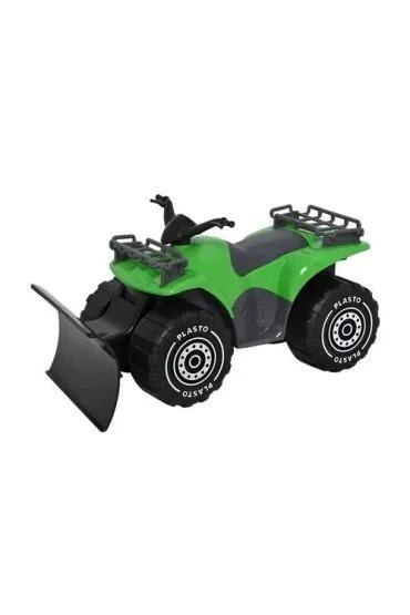 Quad z pługiem 30cm zielony