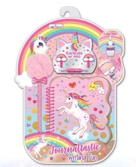 Słuchawki+kołozeszyt+długopis Jednorożec