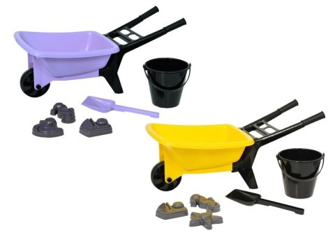 Taczka z akcesoriami do piasku 56cm mix