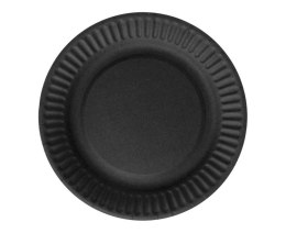 Talerzyki papierowe czarne 18cm 6szt