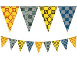 Banner Harry Potter Hogwarts Houses flagi