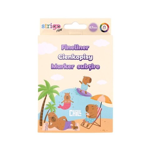 Cienkopisy Kapibara 8szt