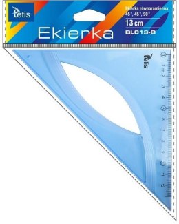 Ekierka równoramienna niebieska 13cm