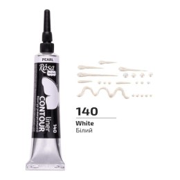 Farba aktylowa kontur universal perłowa white 20ml