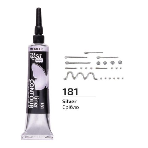 Farba aktylowa konturowa universal silver 20ml