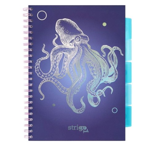 Kołozeszyt Pads A4/100K kratka Głębiny Ośmiornica