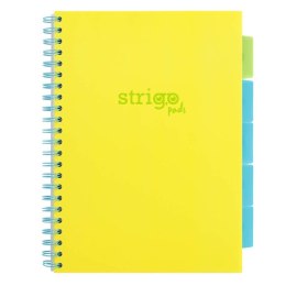 Kołozeszyt Pads A5/100K linia Neon żółty