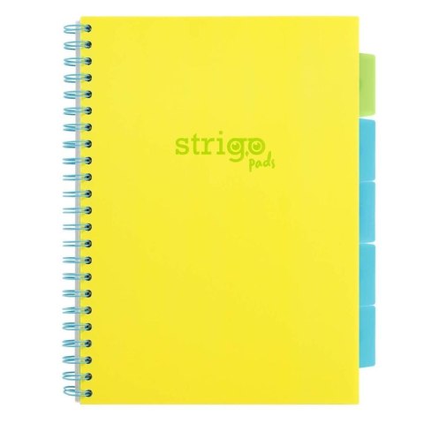 Kołozeszyt Pads A5/100K linia Neon żółty