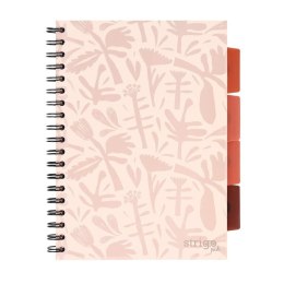 Kołozeszyt Pads B5/100K kratka Floral beżowy