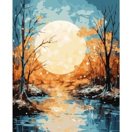 Malowanie po numerach 40x50cm Księżyc