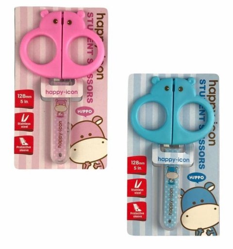 Nożyczki szkolne Soft Touch mix 13,5cm DELI