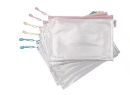 Teczka zapinana na zamek A4 pastel 6szt mix