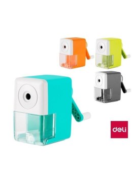 Temperówka szkolna ręczna na korbkę mix DELI